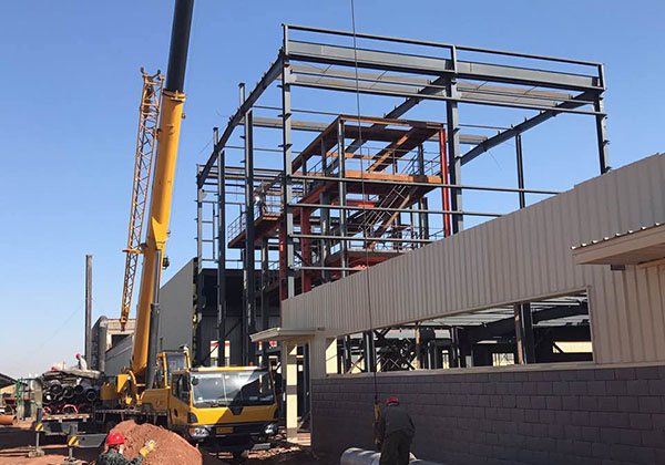 飼料添加廢水處理項目三效蒸（zhēng）發係（xì）統安裝現場