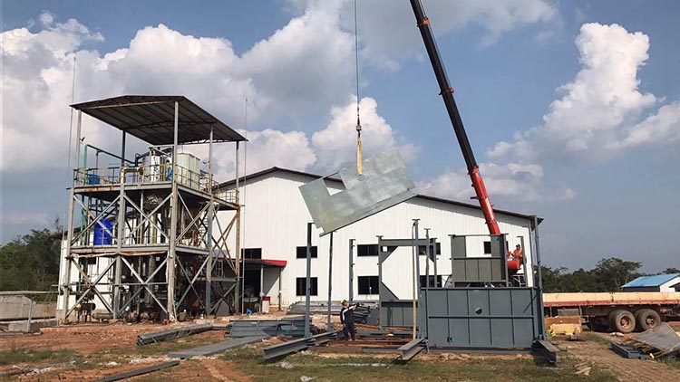 蒸發器安裝現場 蒸發器安(ān)裝現場